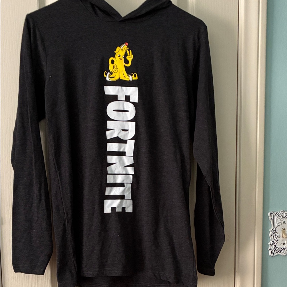 Fortnite Kids Charcoal Hoodie size XL